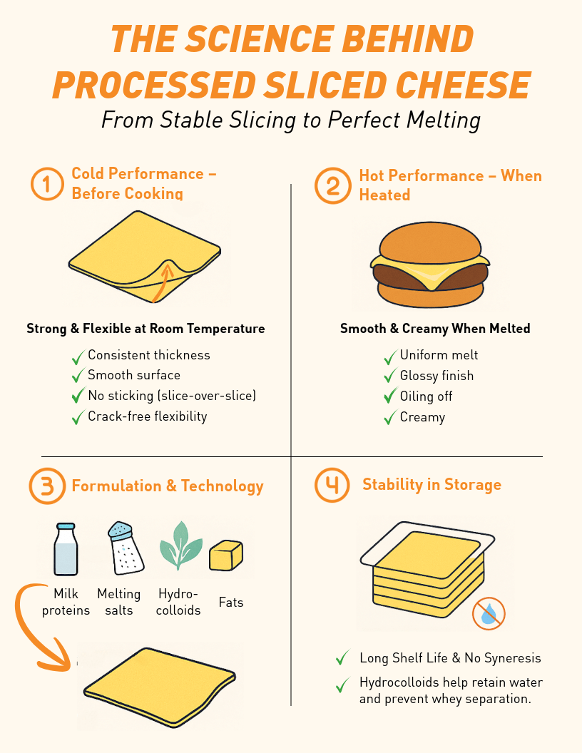 The science behind processed sliced cheese